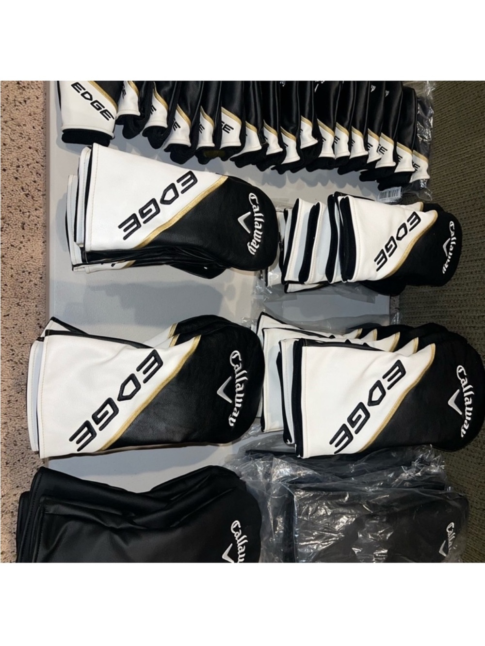 Callaway Edge Black & White Golf Headcovers